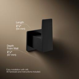 Kohler | Honesty | Robe Hook - Matte Black - image 3