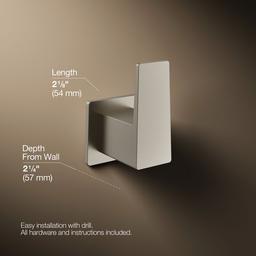 Kohler | Honesty | Robe Hook - Vibrant Brushed Nickel - image 3