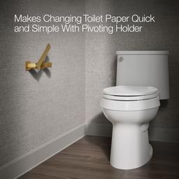 Kohler | Honesty | Toilet Paper Holder - Vibrant Brushed Moderne Brass - image 4