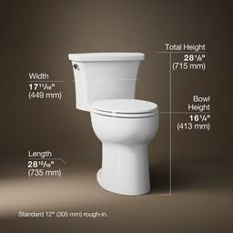 Highline One-piece elongated toilet, 1.28 gpf - image 3