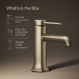 Kohler Occasion Single-handle bathroom sink faucet, 1.2 gpm - Vibrant Brushed Bronze - image 2