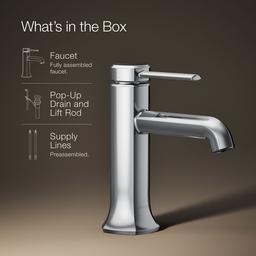 Kohler Occasion Single-handle bathroom sink faucet, 1.2 gpm - Polished Chrome - image 2