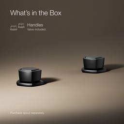 Kohler Occasion Knob bathroom sink faucet handles - Matte Black - image 2