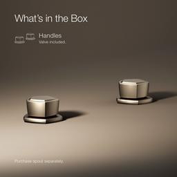 Kohler Occasion Knob bathroom sink faucet handles - Vibrant Brushed Bronze - image 2