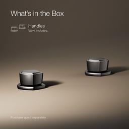 Kohler Occasion Knob bathroom sink faucet handles - Vibrant Titanium - image 2