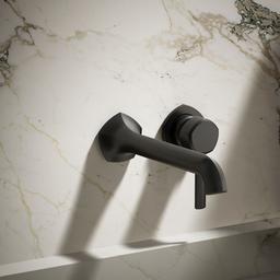 Kohler Occasion Wall-mount bathroom sink faucet handle - Matte Black - image 2