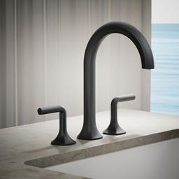 Kohler Occasion Deck-mount bath spout with Cane design - Matte Black - image 2