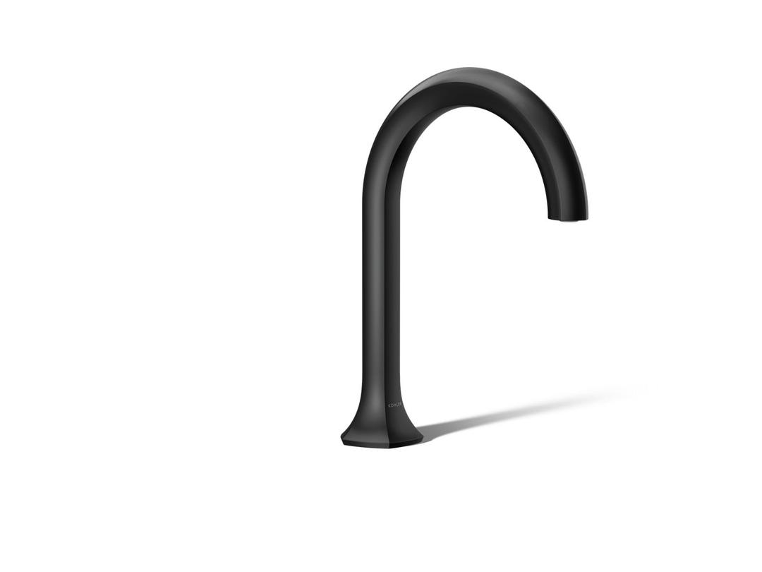 Kohler Occasion Deck-mount bath spout with Cane design - Matte Black by Kohler