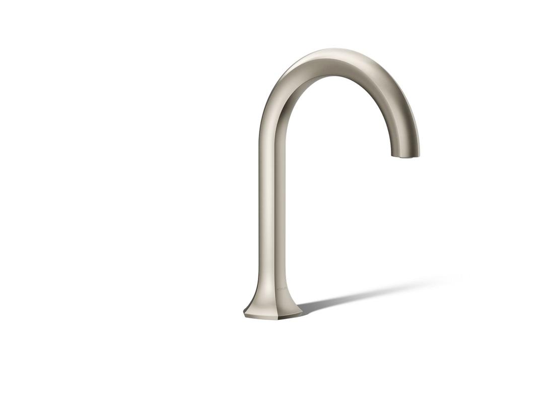 Kohler Occasion Deck-mount bath spout with Cane design - Vibrant Brushed Nickel by Kohler