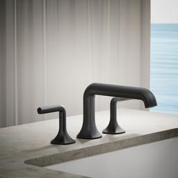 Kohler Occasion Deck-mount bath spout with Straight design - Matte Black - image 2