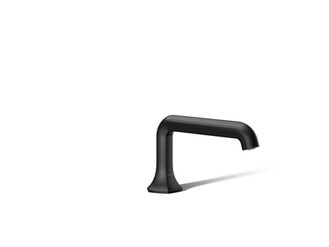 Kohler Occasion Deck-mount bath spout with Straight design - Matte Black