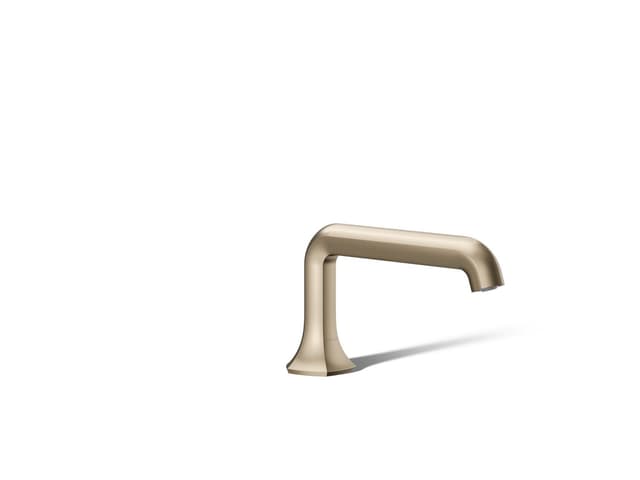 Kohler Occasion Deck-mount bath spout with Straight design - Vibrant Brushed Bronze