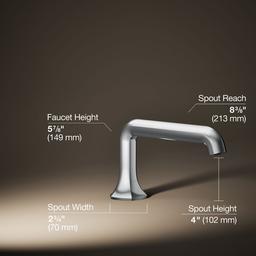 Kohler Occasion Deck-mount bath spout with Straight design - Polished Chrome - image 3