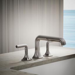 Kohler Occasion Deck-mount bath spout with Straight design - Vibrant Titanium - image 2