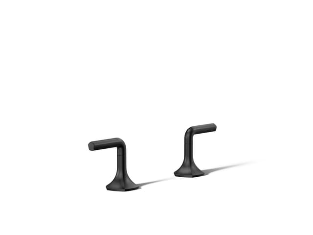 Kohler Occasion Deck-mount bath faucet handles with Lever design - Matte Black