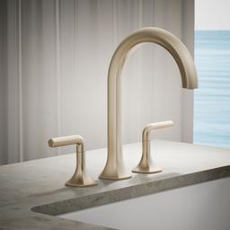 Kohler Occasion Deck-mount bath faucet handles with Lever design - Vibrant Brushed Bronze - image 2