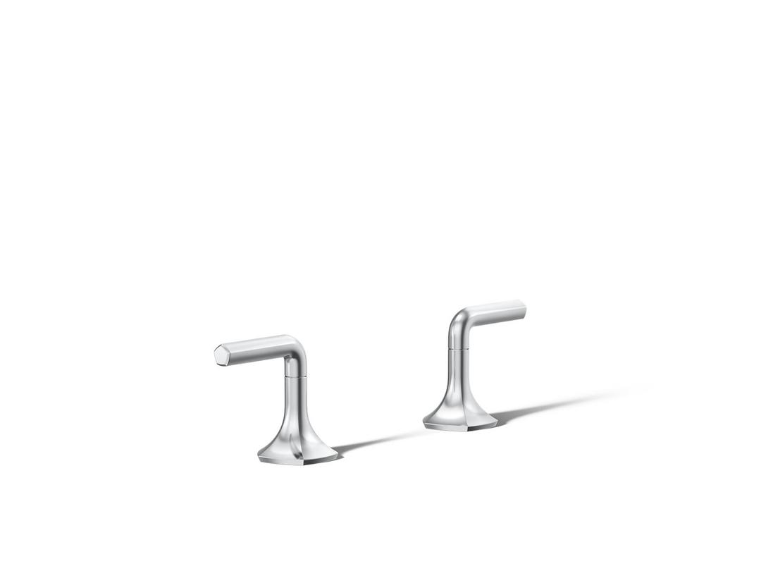 Kohler Occasion Deck-mount bath faucet handles with Lever design - Polished Chrome by Kohler