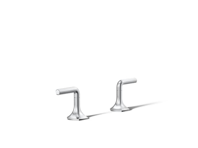 Kohler Occasion Deck-mount bath faucet handles with Lever design - Polished Chrome