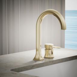 Kohler Occasion Deck-mount bath faucet handle - Vibrant French Gold - image 2