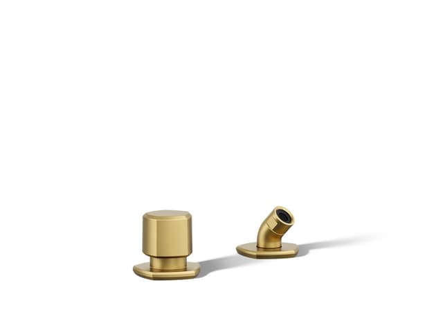 Kohler Occasion Deck-mount handshower holder and two-way diverter valve - Vibrant Brushed Moderne Brass