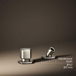 Kohler Occasion Deck-mount handshower holder and two-way diverter valve - Vibrant Brushed Nickel - image 3