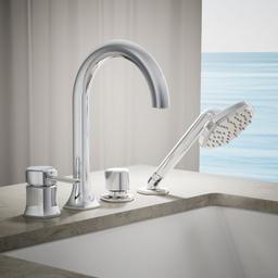 Kohler Occasion Deck-mount handshower holder and two-way diverter valve - Polished Chrome - image 2