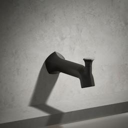Kohler Occasion Wall-mount bath spout with Straight design and diverter - Matte Black - image 2