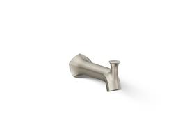 Kohler Occasion Wall-mount bath spout with Straight design and diverter - Vibrant Brushed Nickel - image 1