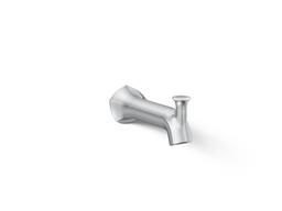 Kohler Occasion Wall-mount bath spout with Straight design and diverter - Polished Chrome - image 1