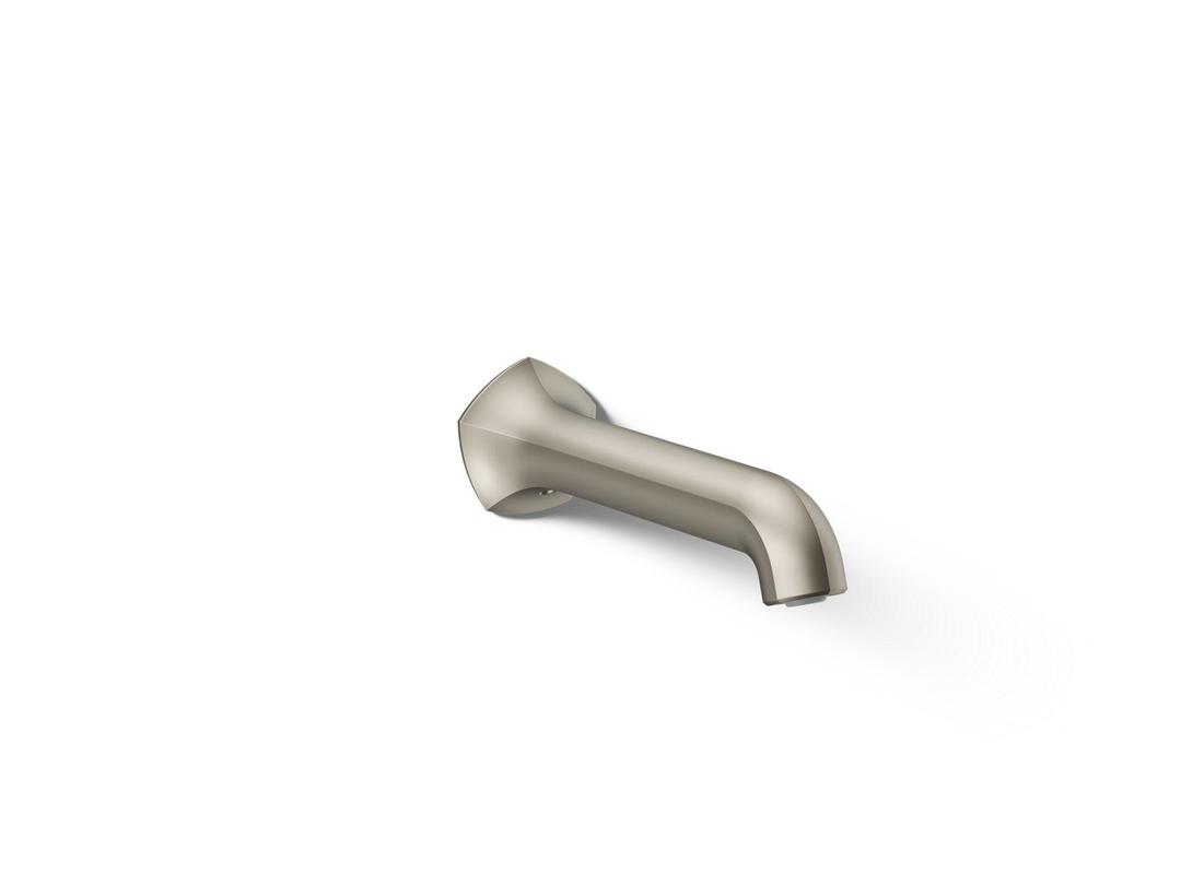 Kohler Occasion Wall-mount bath spout with Straight design, 8'' - Vibrant Brushed Nickel by Kohler