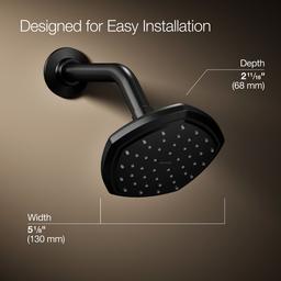 Kohler Occasion Single-function showerhead, 2.5 gpm - Matte Black - image 3