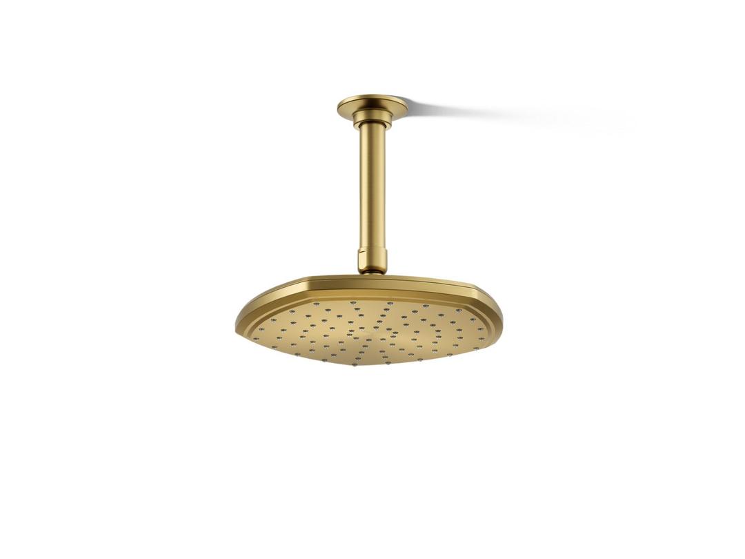 Kohler Occasion 8'' single-function rainhead, 2.5 gpm - Vibrant Brushed Moderne Brass by Kohler
