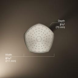 Kohler Occasion 8'' single-function rainhead, 2.5 gpm - Vibrant Brushed Nickel - image 3