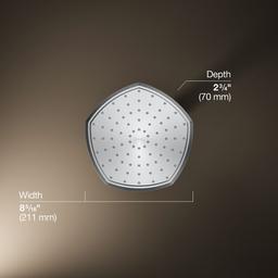 Kohler Occasion 8'' single-function rainhead, 1.75 gpm - Polished Chrome - image 3