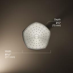 Kohler Occasion 8'' single-function rainhead, 2.5 gpm - Polished Nickel - image 3