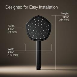 Kohler Occasion Single-function handshower, 1.75 gpm - Matte Black - image 3