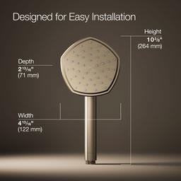 Kohler Occasion Single-function handshower, 2.5 gpm - Vibrant Brushed Bronze - image 3