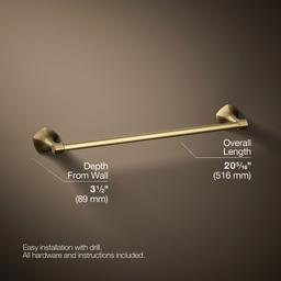 Kohler | Occasion | Towel Bar - Vibrant Brushed Moderne Brass - image 3