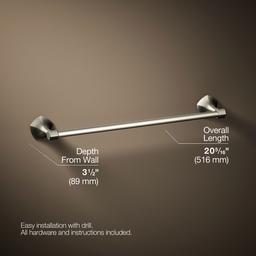Kohler | Occasion | Towel Bar - Vibrant Brushed Nickel - image 3