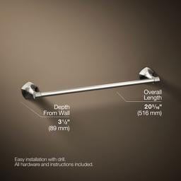 Kohler | Occasion | Towel Bar - Vibrant Polished Nickel - image 3