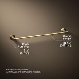 Kohler | Occasion | Towel Bar - Vibrant Brushed Moderne Brass - image 3