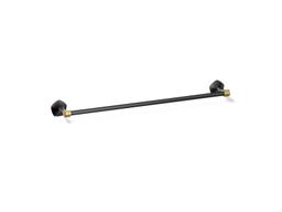 Kohler | Occasion | Towel Bar - Matte Black With Brushed Moderne Brass - image 1