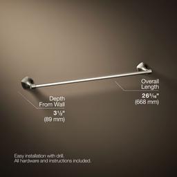 Kohler | Occasion | Towel Bar - Vibrant Brushed Nickel - image 3