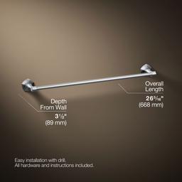 Kohler | Occasion | Towel Bar - Polished Chrome - image 3