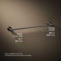 Kohler | Occasion | Towel Bar - Vibrant Titanium - image 3