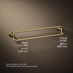 Kohler | Occasion | Towel Bar - Vibrant Brushed Moderne Brass - image 3
