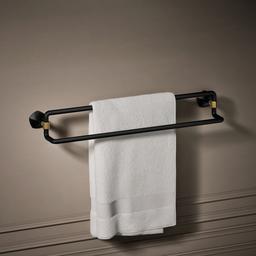 Kohler | Occasion | Towel Bar - Matte Black With Brushed Moderne Brass - image 2