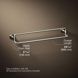 Kohler | Occasion | Towel Bar - Vibrant Brushed Nickel - image 3