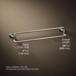 Kohler | Occasion | Towel Bar - Vibrant Polished Nickel - image 3