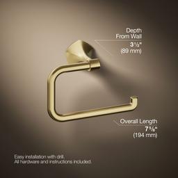 Kohler | Occasion | Towel Ring - Vibrant Brushed Moderne Brass - image 3